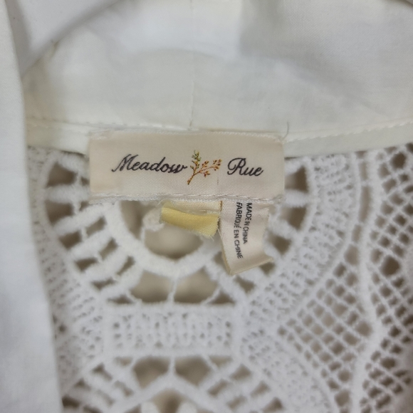 FIRM | Anthro | Meadow Rue White/Cream Lace Vest - Picture 2 of 7